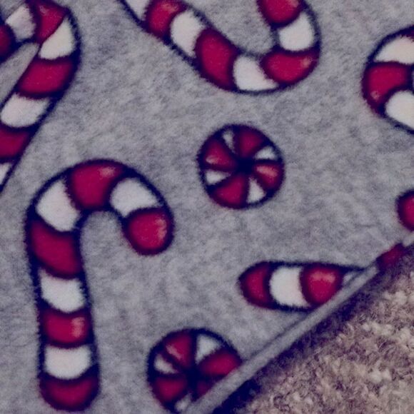 Jolly Jammies Candy Cane Fleece 2 Piece (I dream of treats) - Picture 2 of 6